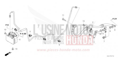 REAR BRAKE PIPE/MODULATOR ADV350AP de 2023